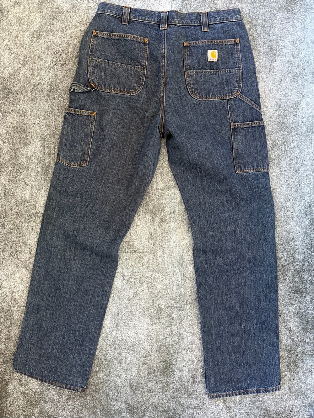 Carhartt Loose Fit Utility Jeans Men's Denim Cargo Pants Waist 36 x 36 Like New